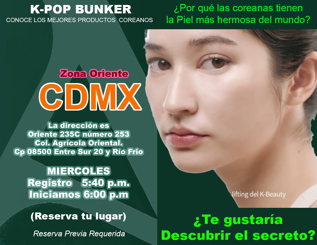K-POP BUNKER — CDMX Zona Oriente (Miércoles)